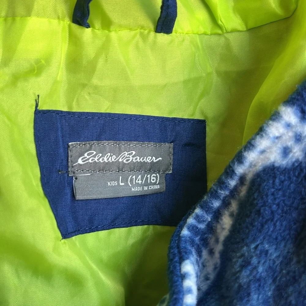 Eddie Bauer Youth Boys Lone Peak 3-in-1 Jacket‎ Blue L 14/16